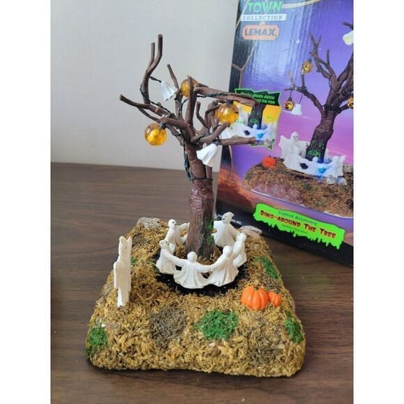 Lemax 2004 ring around the tree AS IS spooky town Halloween Village accessory de - Picture 5 of 6